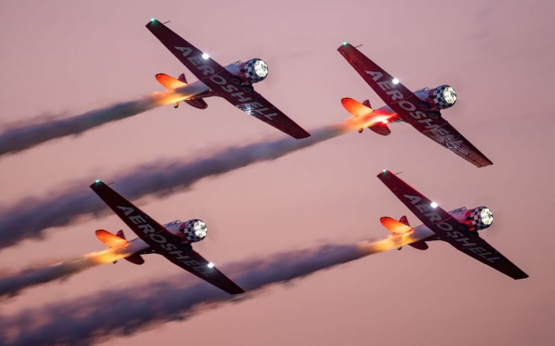 RED, WHITE AND BLUE AIRSHOW